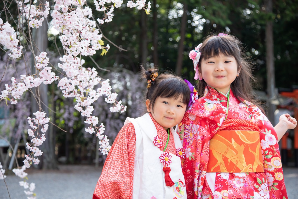 スマイルグローバルフォトが撮影した「桜の七五三」の写真