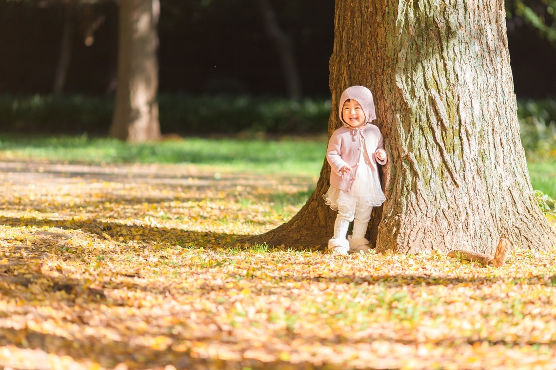 KOBASHOが出張撮影した家族写真(キッズ,ベビーフォト)などが写った「エミリィ紅葉撮影会」の家族写真
