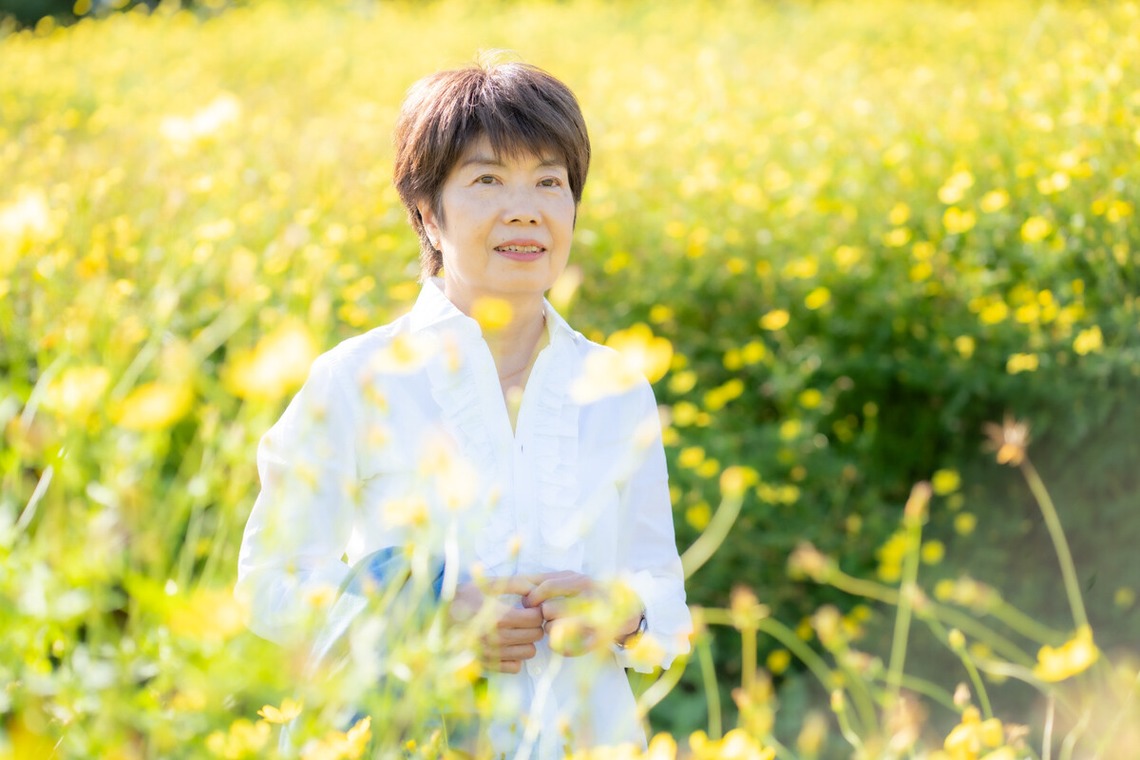 森元こずえが撮影した「女性プロフィールお花編」の写真