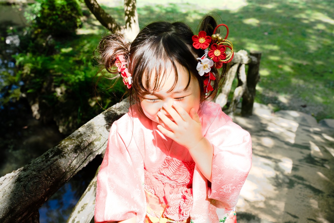 富岡 そよぎが撮影した「庭園での七五三撮影」の写真