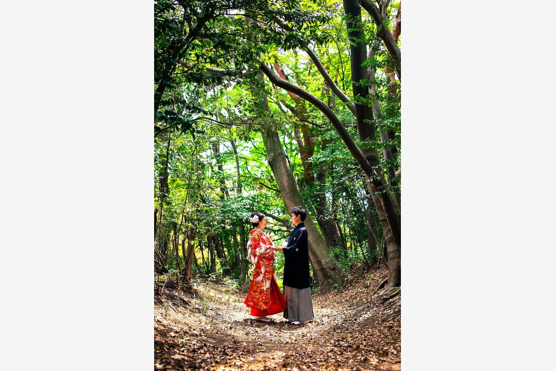 加倉井 規晃が撮影した「ロケーション・前撮り・公園・和装」の写真