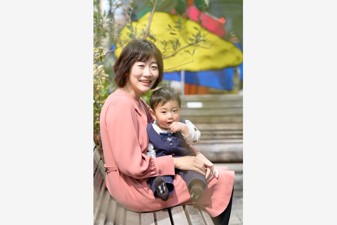 曽川拓哉が撮影した「東京駅での家族写真」の写真