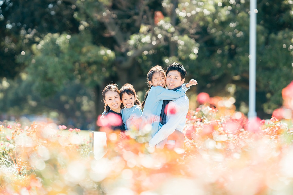 モーメンツが出張撮影した家族写真(キッズ,ベビーフォト)などが写った「山下公園」の家族写真