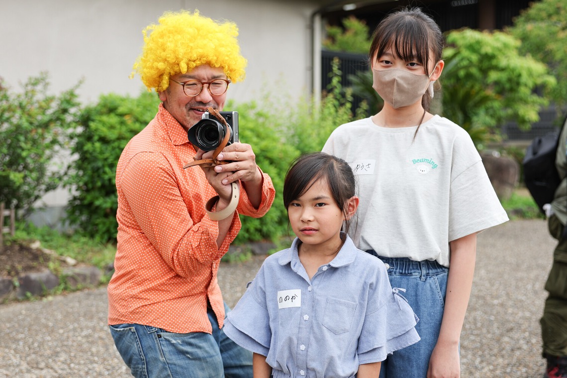 ちずカメラが撮影した「写真家　橘田龍馬さんの子供写真教室の様子」の写真