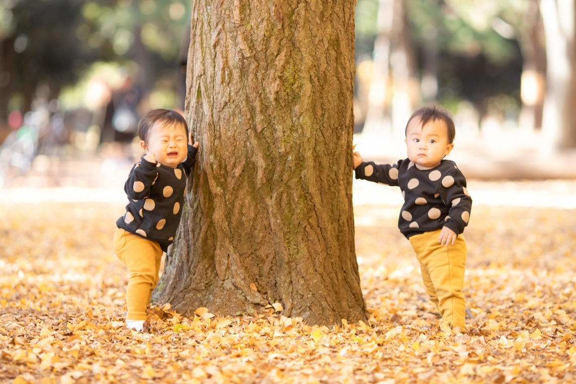 KOBASHOが出張撮影した家族写真(キッズ,ベビーフォト)などが写った「エミリィ紅葉撮影会」の家族写真