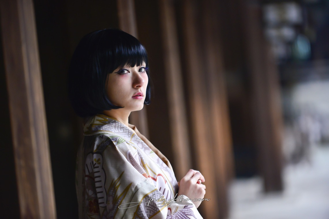 Photo of Yuri's Kimono Shoot in Meiji Jingu taken by Andy Kho