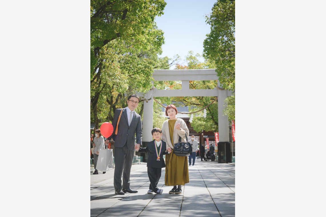 萬代　一樹が出張撮影した家族写真(キッズ,ベビーフォト)などが写った「七五三」の家族写真