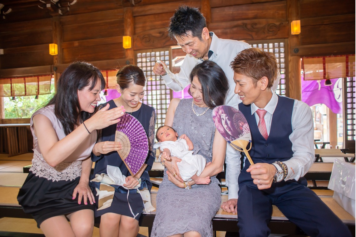 竹部 祐樹が出張撮影した家族写真(キッズ,ベビーフォト)などが写った「お宮参り＠唐津神社」の家族写真