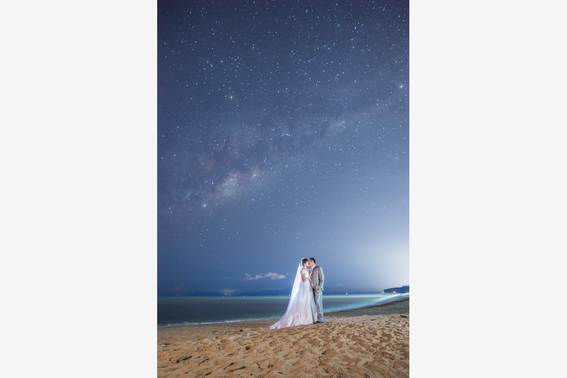 スマイルケアンズが撮影した「ケアンズの星空ビーチフォト」の写真