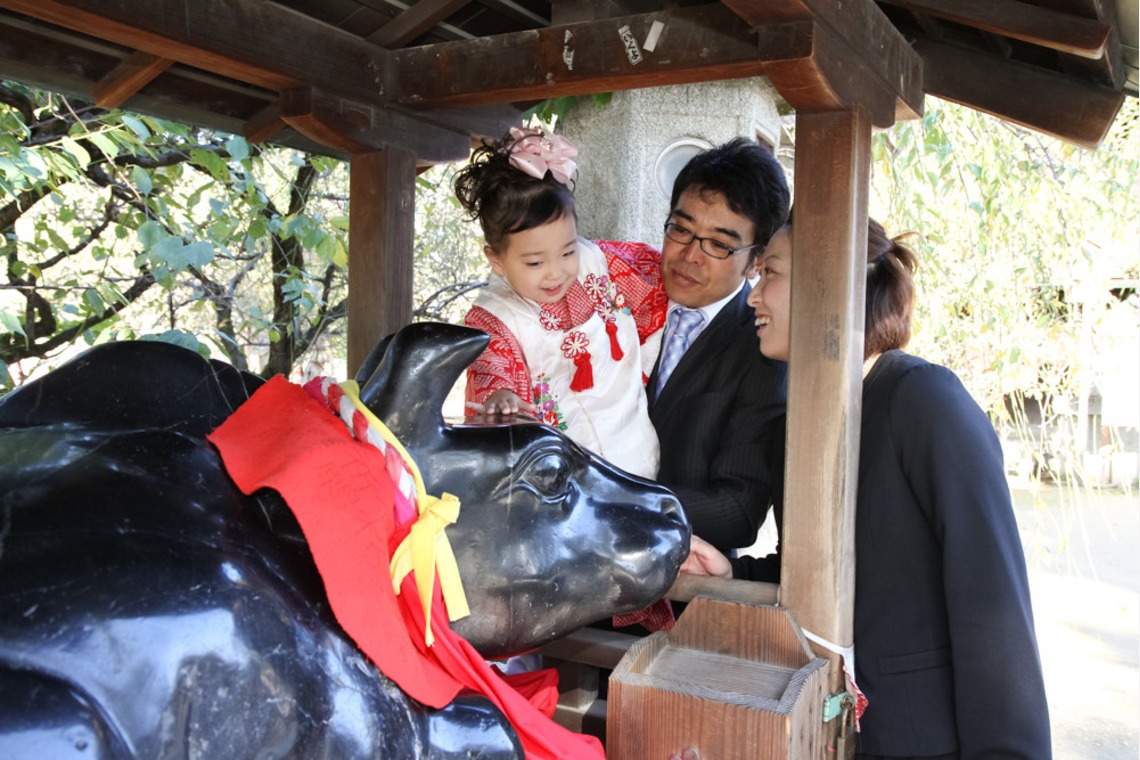 スマイルハンターが出張撮影した家族写真(キッズ,ベビーフォト)などが写った「七五三ロケーション撮影」の家族写真