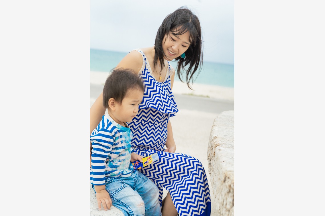 でんでんフォトサービスが撮影した「親子ポートレート」の写真