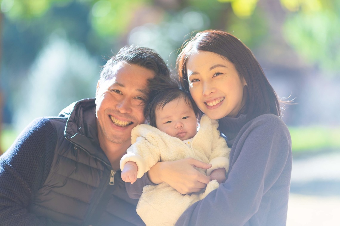 KOBASHOが出張撮影した家族写真(キッズ,ベビーフォト)などが写った「エミリィ紅葉撮影会」の家族写真