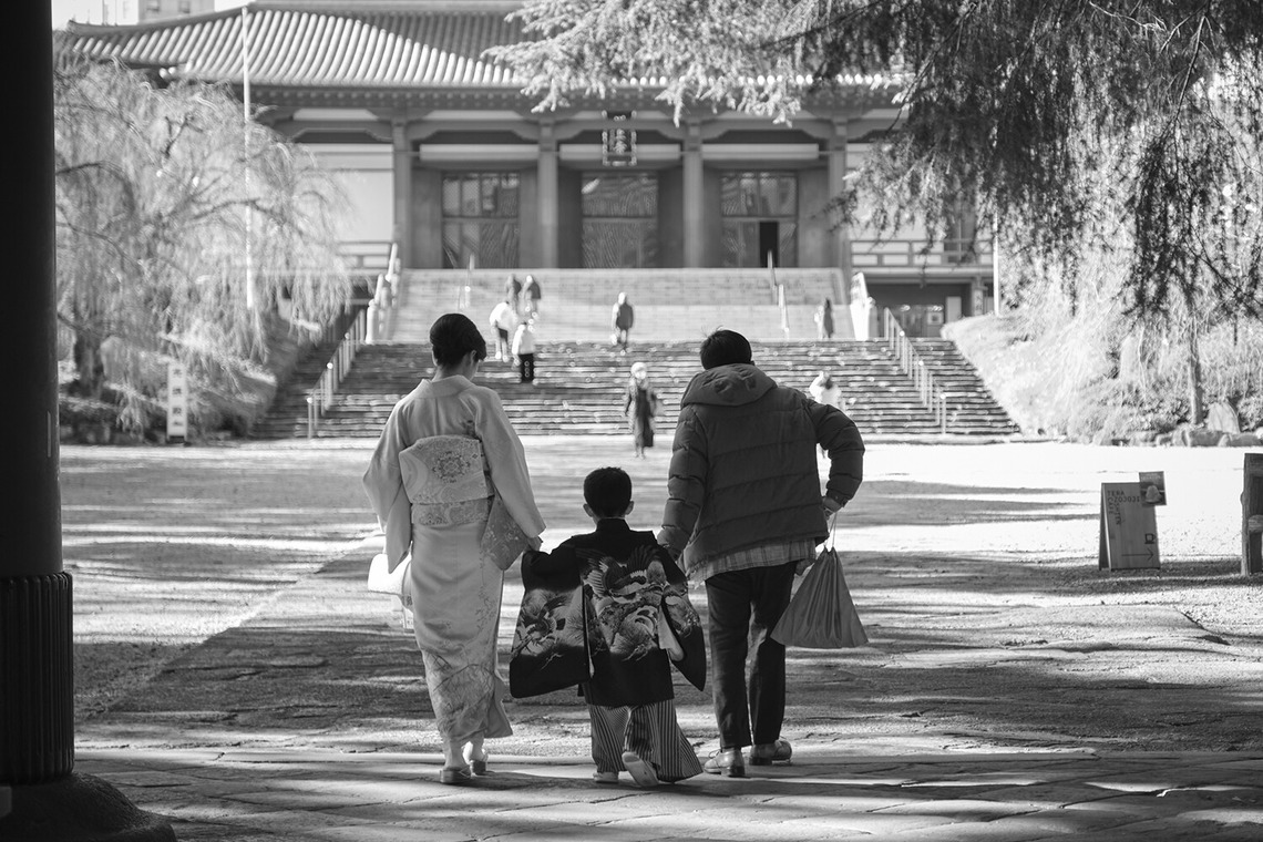 濱田茉里が出張撮影した家族写真(キッズ,ベビーフォト)などが写った「七五三ロケ」の家族写真