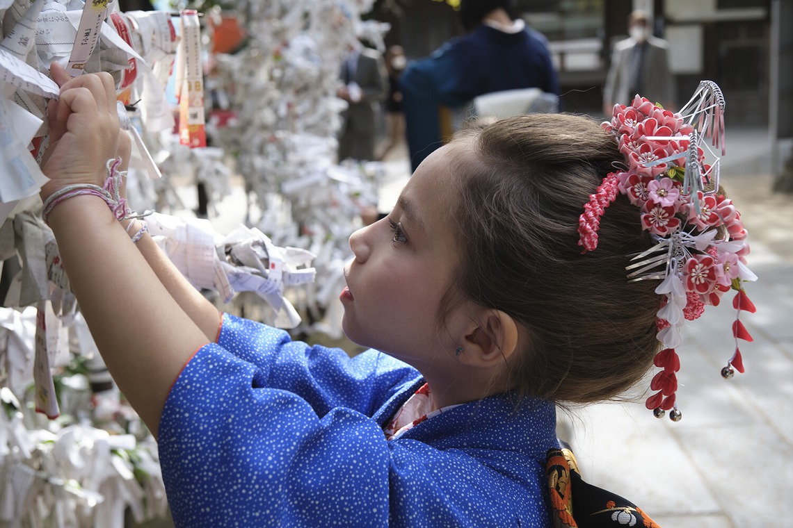 濱田茉里が撮影した「七五三ロケ」の写真