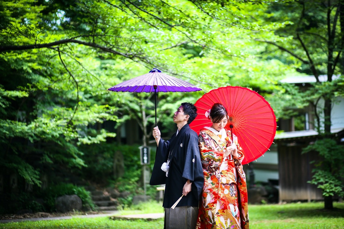 加倉井 規晃が撮影した「ロケーション・前撮り・公園・和装」の写真