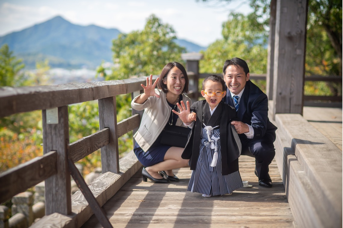 竹部 祐樹が出張撮影した家族写真(キッズ,ベビーフォト)などが写った「七五三＠防府天満宮」の家族写真