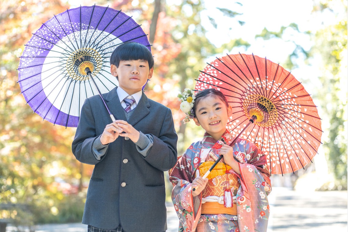 森元こずえが出張撮影した家族写真(キッズ,ベビーフォト)などが写った「七五三」の家族写真