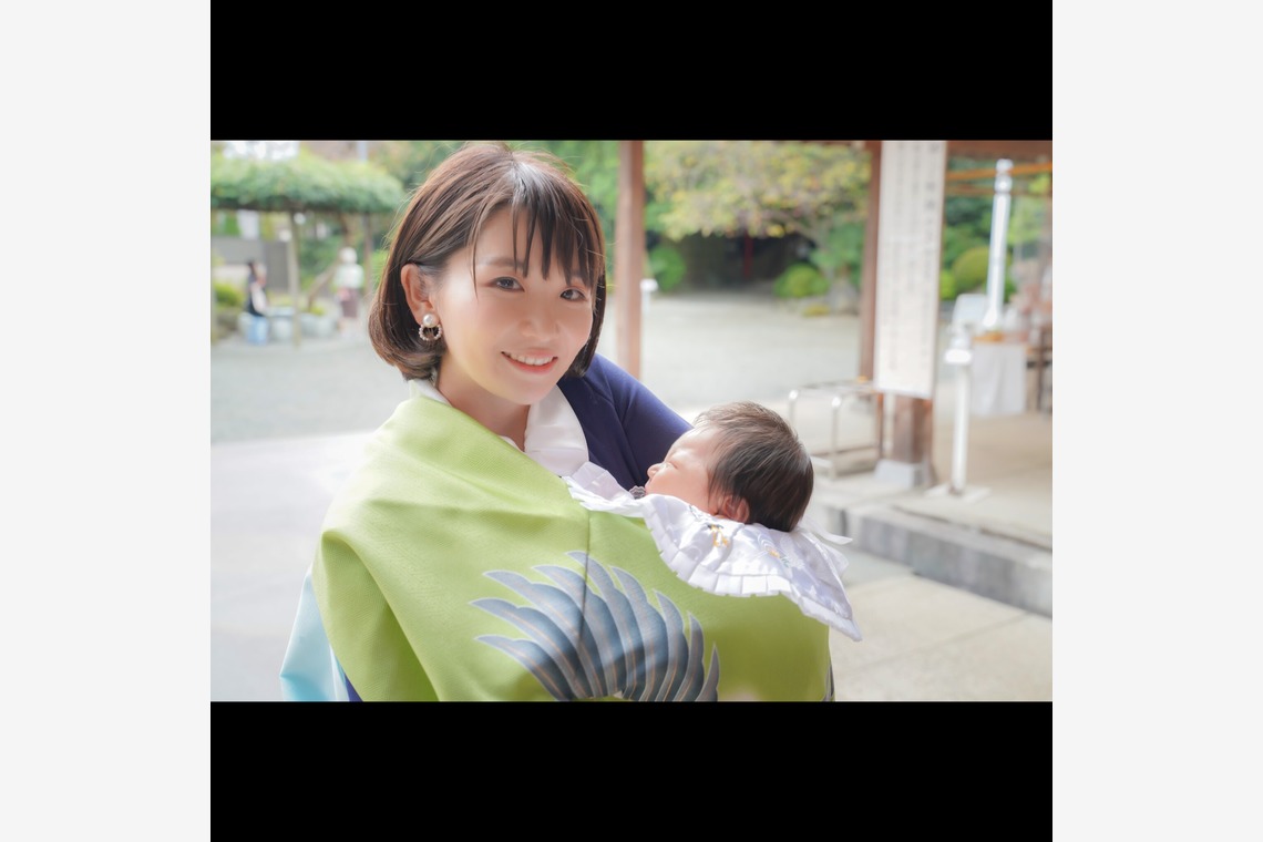 PHOTO 104が出張撮影した家族写真(キッズ,ベビーフォト)などが写った「お宮参り」の家族写真