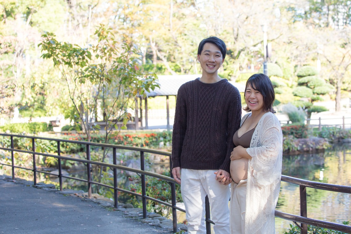 Happy with Photosが出張撮影した家族写真(キッズ,ベビーフォト)などが写った「マタニティフォト＠東京・戸越公園」の家族写真