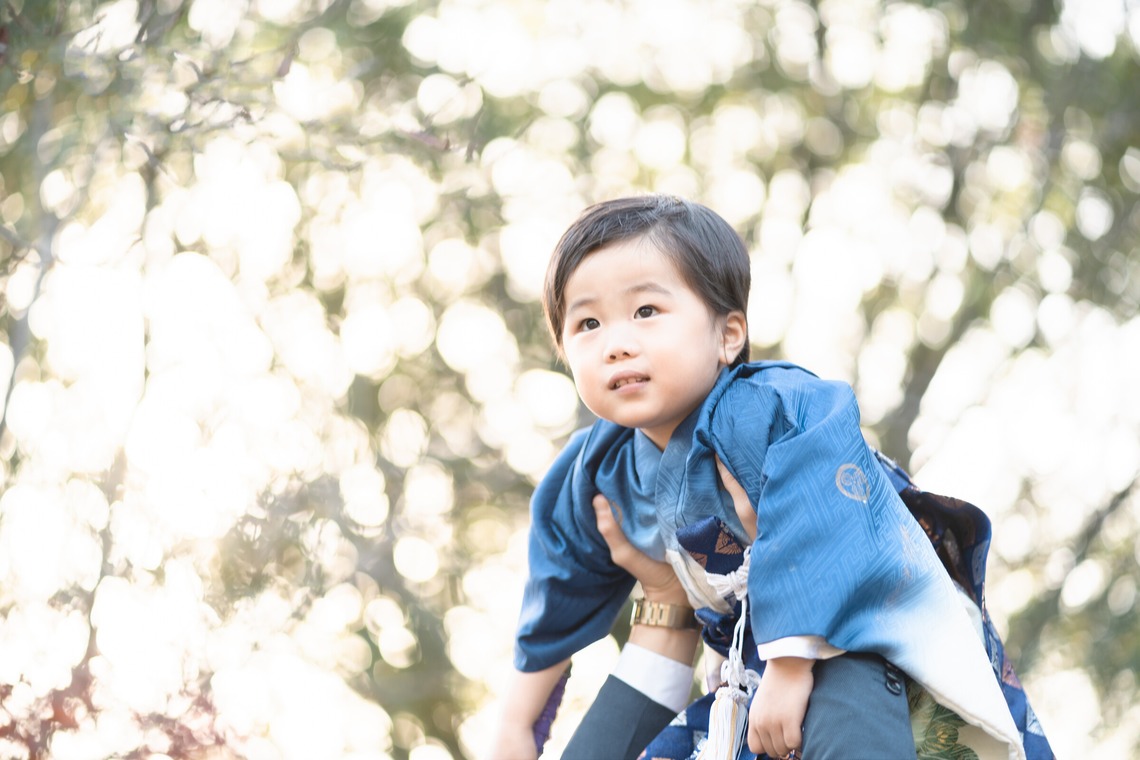 しるし寫眞館が撮影した「7歳3歳姉弟七五三」の写真
