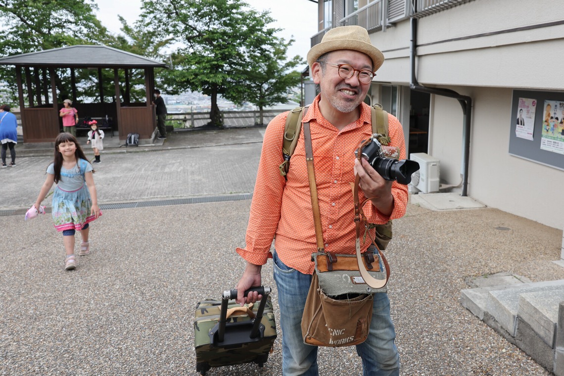 ちずカメラが撮影した「写真家　橘田龍馬さんの子供写真教室の様子」の写真