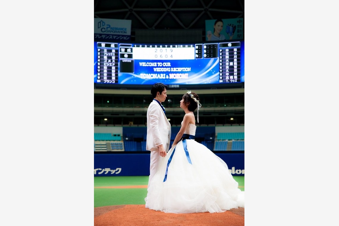マニピュレイトフォトグラフィーが撮影した「ナゴヤドーム フォトウエディング撮影」の写真