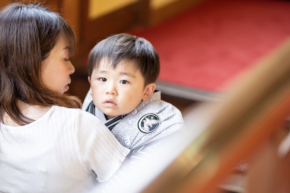 根兵一生が出張撮影した家族写真(キッズ,ベビーフォト)などが写った「七五三、ロケーション撮影」の家族写真