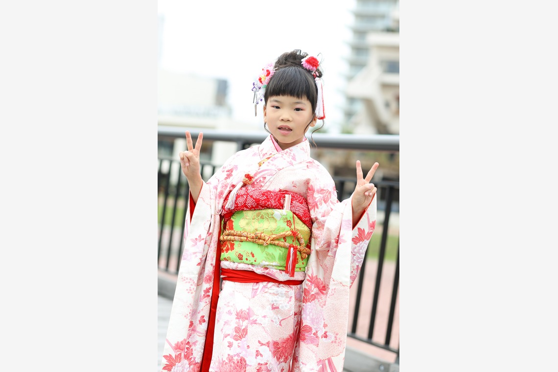 なかがわさとみが出張撮影した家族写真(キッズ,ベビーフォト)などが写った「双子ちゃん七五三＠千葉みなと」の家族写真