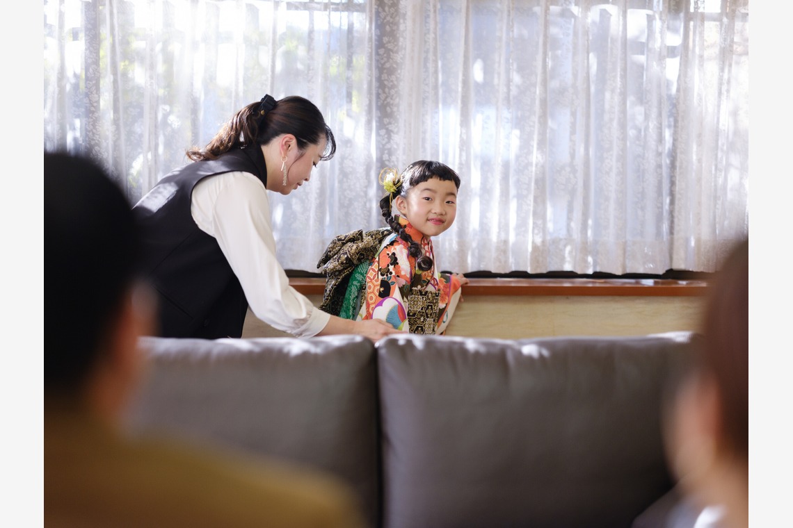 藤原和彦が撮影した七五三フォトのアルバム「お寺さんでの七五三記念撮影」