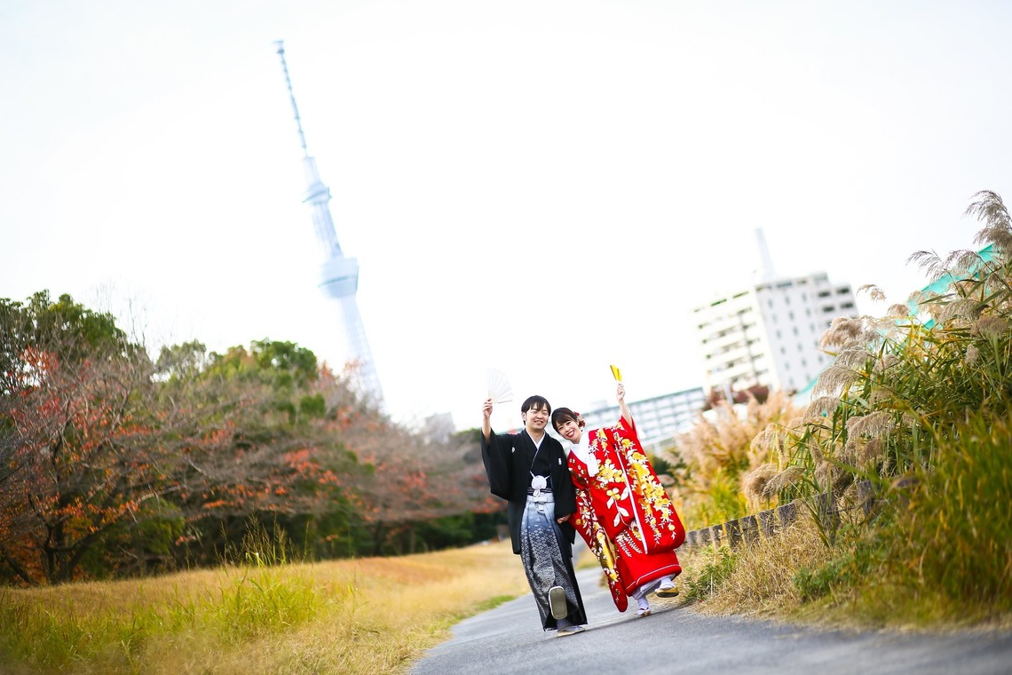 加倉井 規晃が撮影した「ロケーション・前撮り・公園・和装」の写真