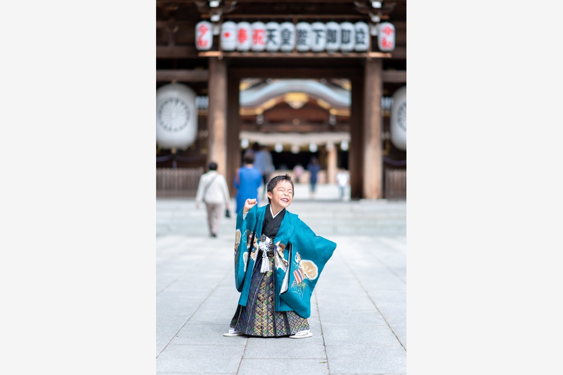 サキヤマ リエが撮影した「5歳男の子・笑顔いっぱい七五三＠寒川神社」の写真