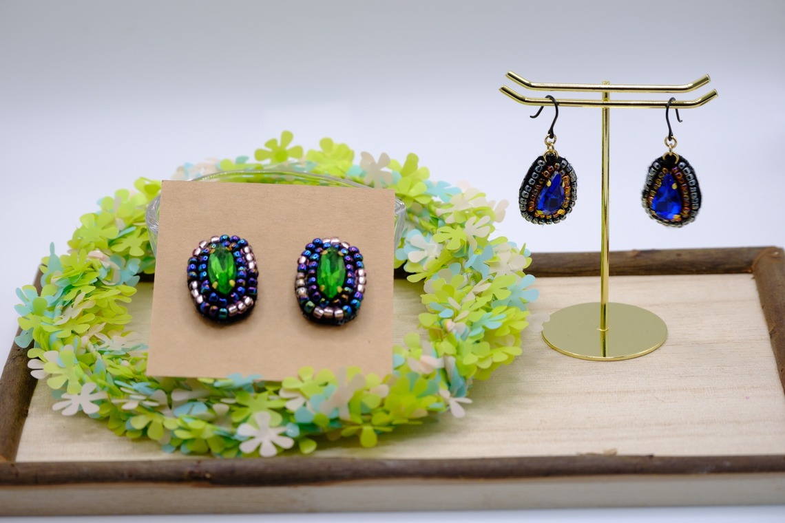 柴田美穂が撮影した「ハンドメイドピアス」の写真