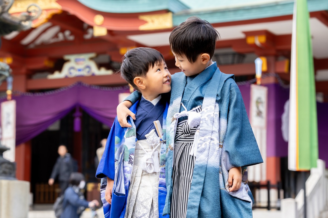 出張撮影くろさわが出張撮影した家族写真(キッズ,ベビーフォト)などが写った「七五三」の家族写真