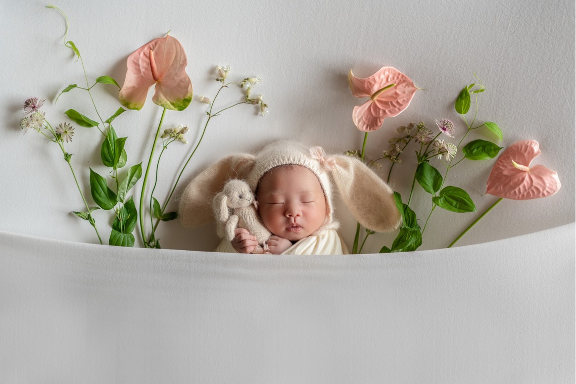 スタジオアルパルカが撮影したニューボーンフォトのアルバム「ニューボーンフォト」