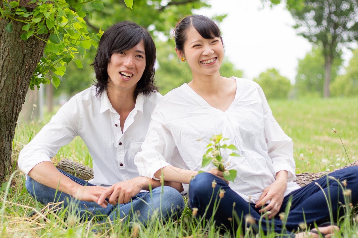 中井企画が撮影した「マタニティカップルフォト」の写真