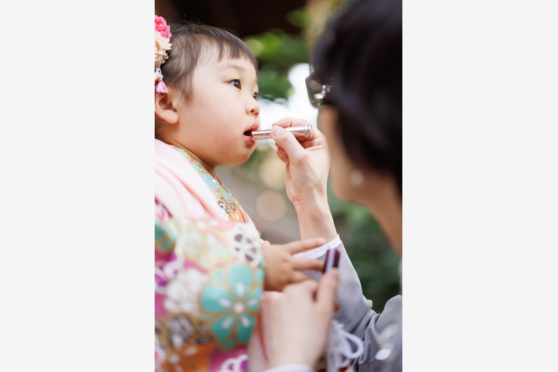 猫田晃広が出張撮影した家族写真(キッズ,ベビーフォト)などが写った「七五三撮影」の家族写真