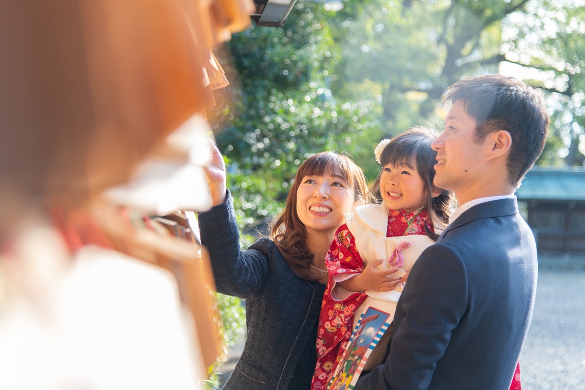 合同会社優希photoが出張撮影した家族写真(キッズ,ベビーフォト)などが写った「七五三写真」の家族写真