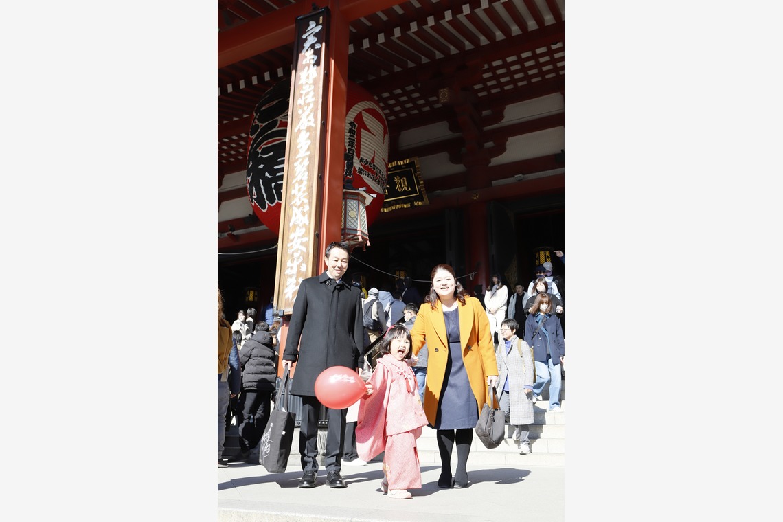 村田わかな広告写真が撮影した七五三フォトのアルバム「まりえちゃん七五三」