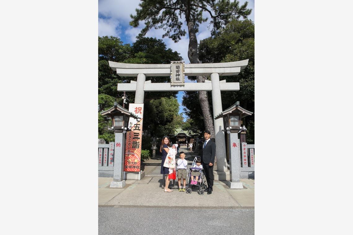 なかがわさとみが撮影した「お宮参りご家族写真撮影」の写真