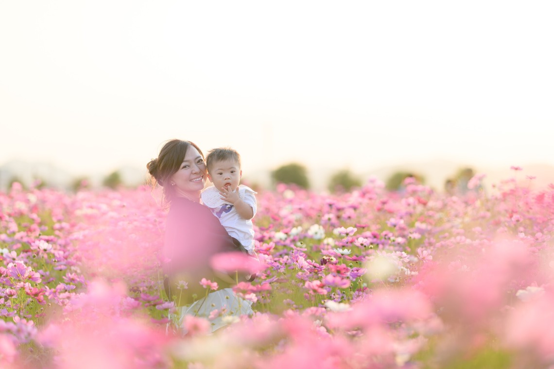 萬代　一樹が出張撮影した家族写真(キッズ,ベビーフォト)などが写った「家族撮影」の家族写真