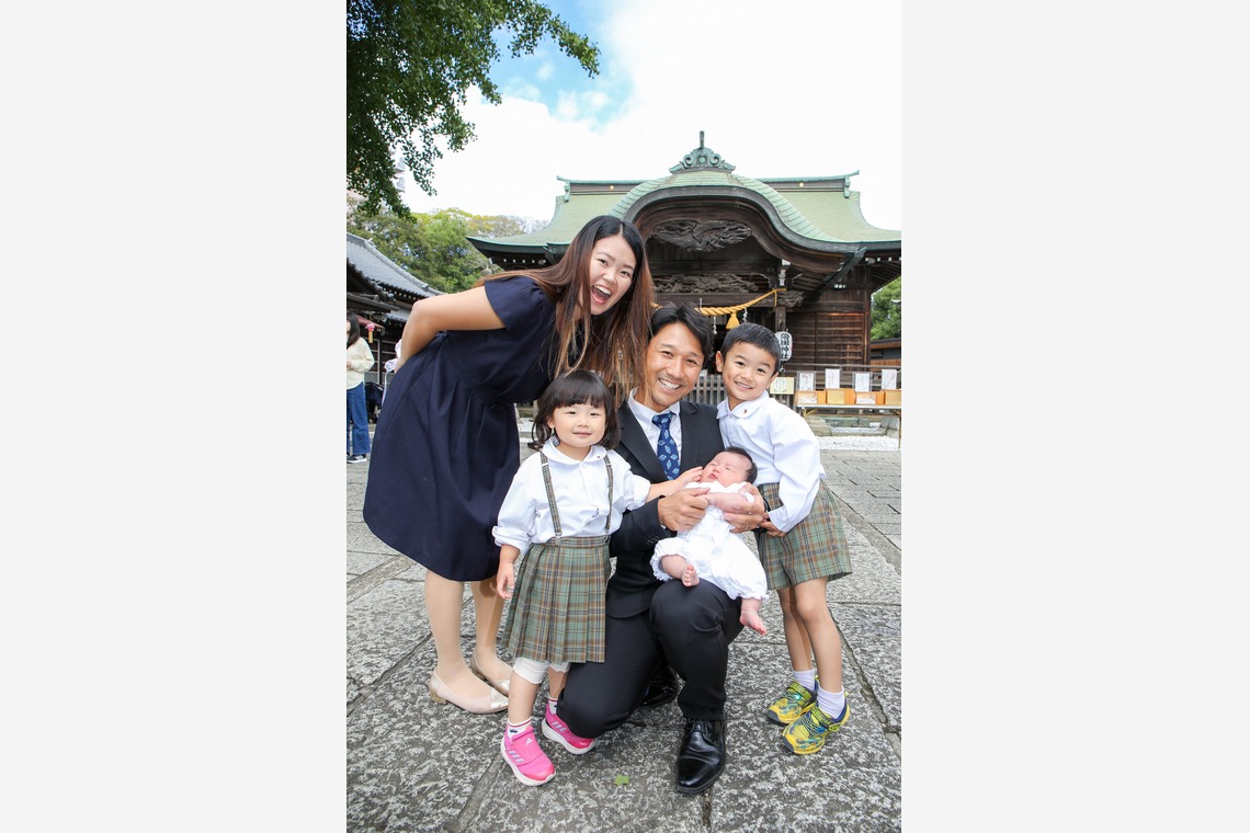 なかがわさとみが撮影した「お宮参りご家族写真撮影」の写真