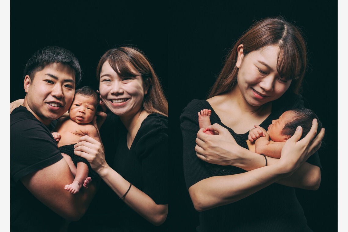 松井シンジが撮影した「ニューボーンフォト」の写真