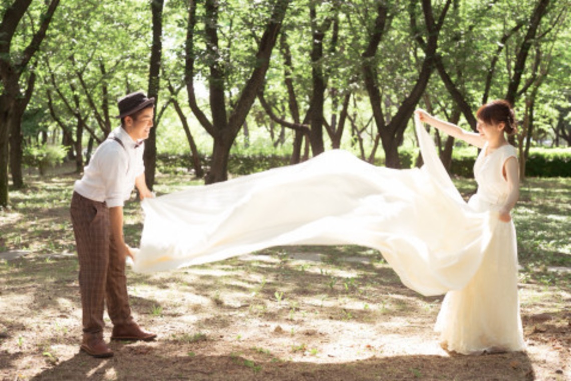 富岡 そよぎが撮影した「森でのウェディング撮影❁」の写真