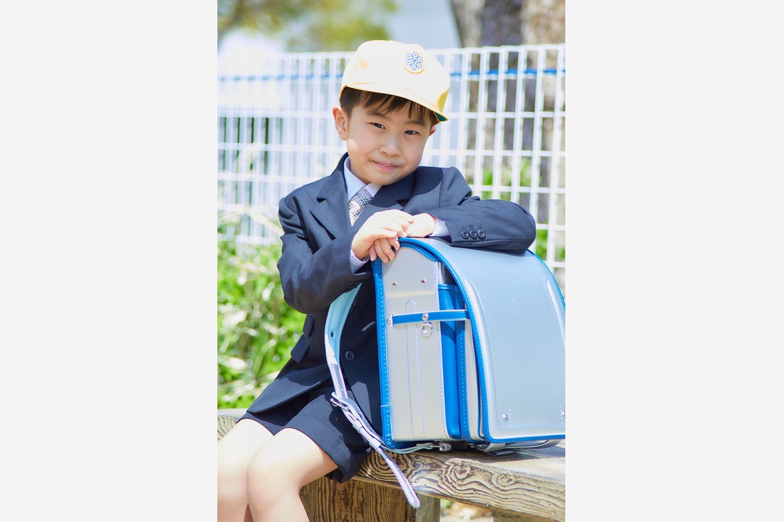 奥野由記が出張撮影した家族写真(キッズ,ベビーフォト)などが写った「入学式」の家族写真