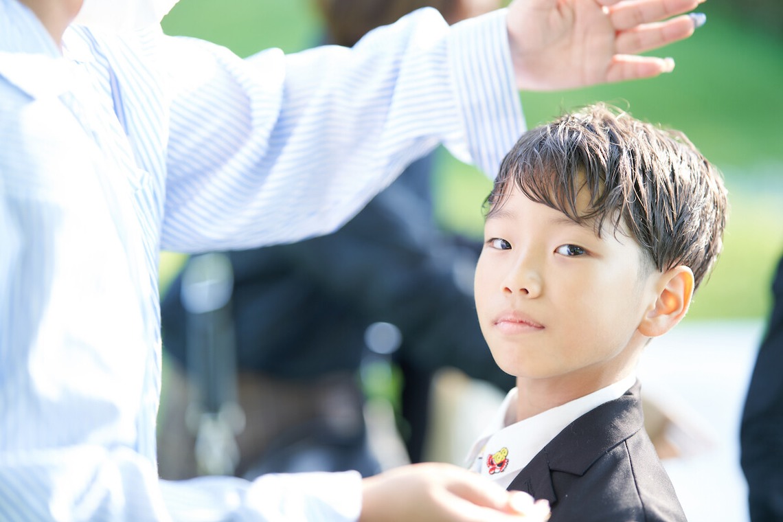 イチフォトが出張撮影した家族写真(キッズ,ベビーフォト)などが写った「お子様の作例」の家族写真