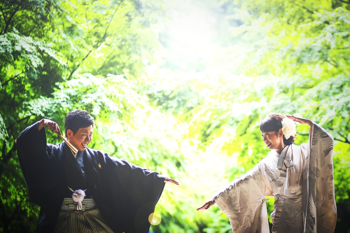 加倉井 規晃が撮影した「ロケーション・前撮り・公園・和装」の写真
