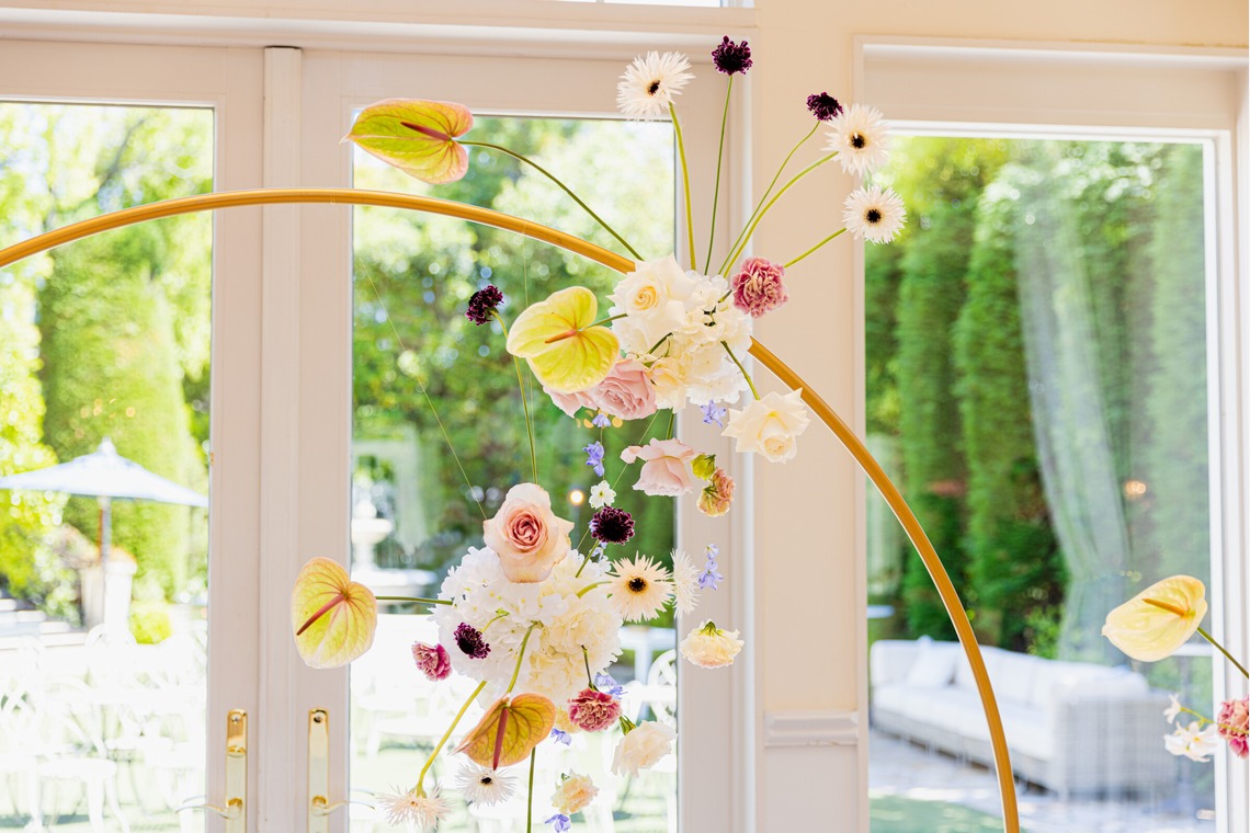 内海　利彦が撮影した「披露宴会場の花装」の写真