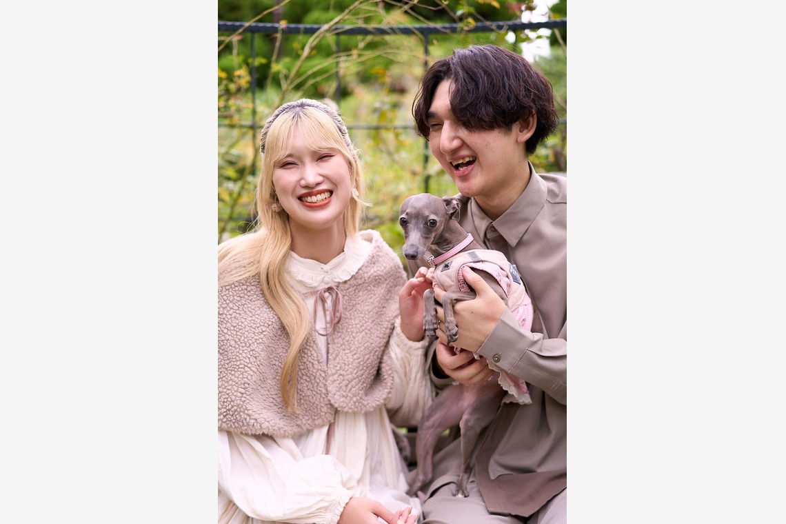 Actが撮影した「愛犬とのカップルフォト」の写真