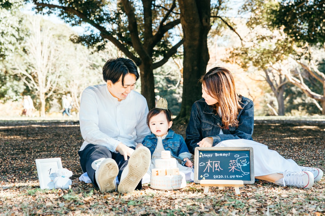 勝俣遥子が出張撮影した家族写真(キッズ,ベビーフォト)などが写った「ファミリーフォト」の家族写真