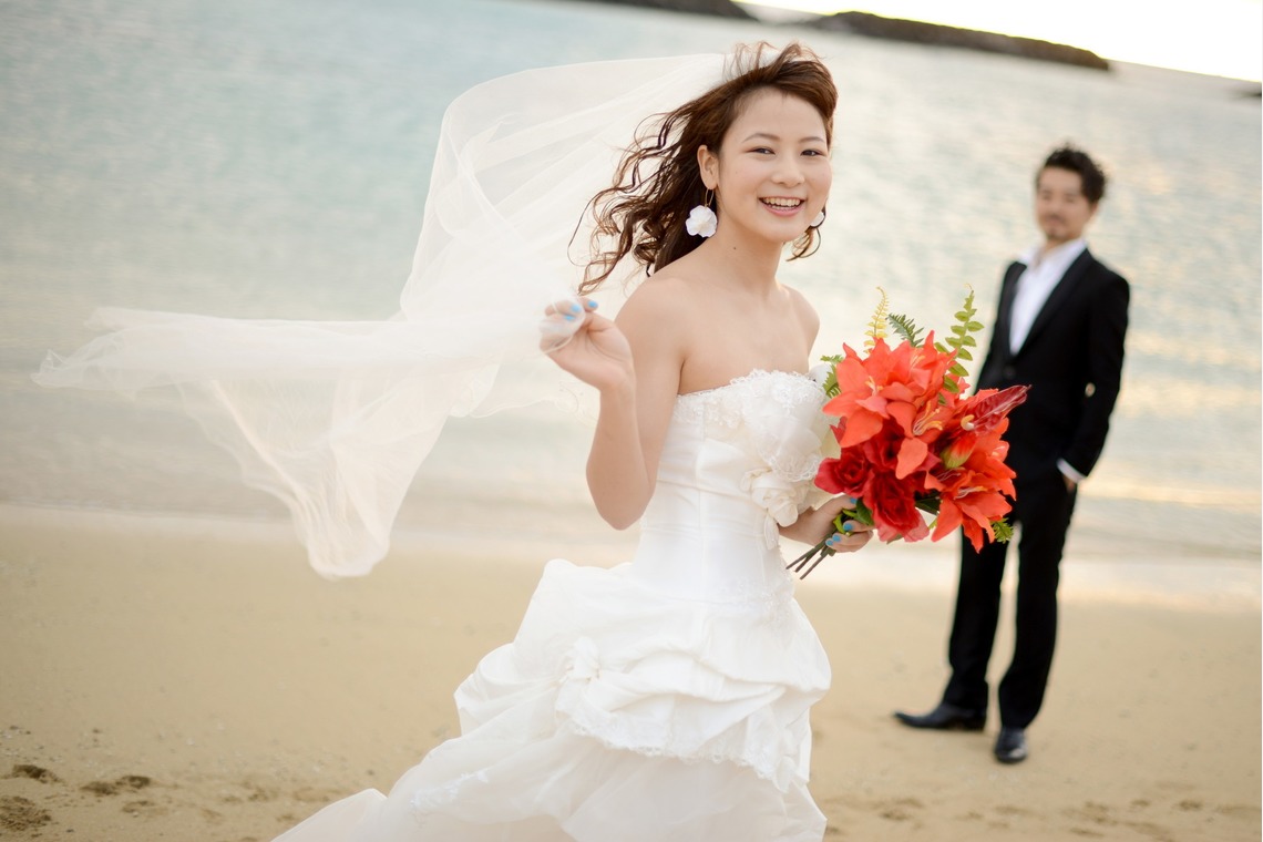 CINEVIEが撮影した「持込みドレスビーチフォト」の写真